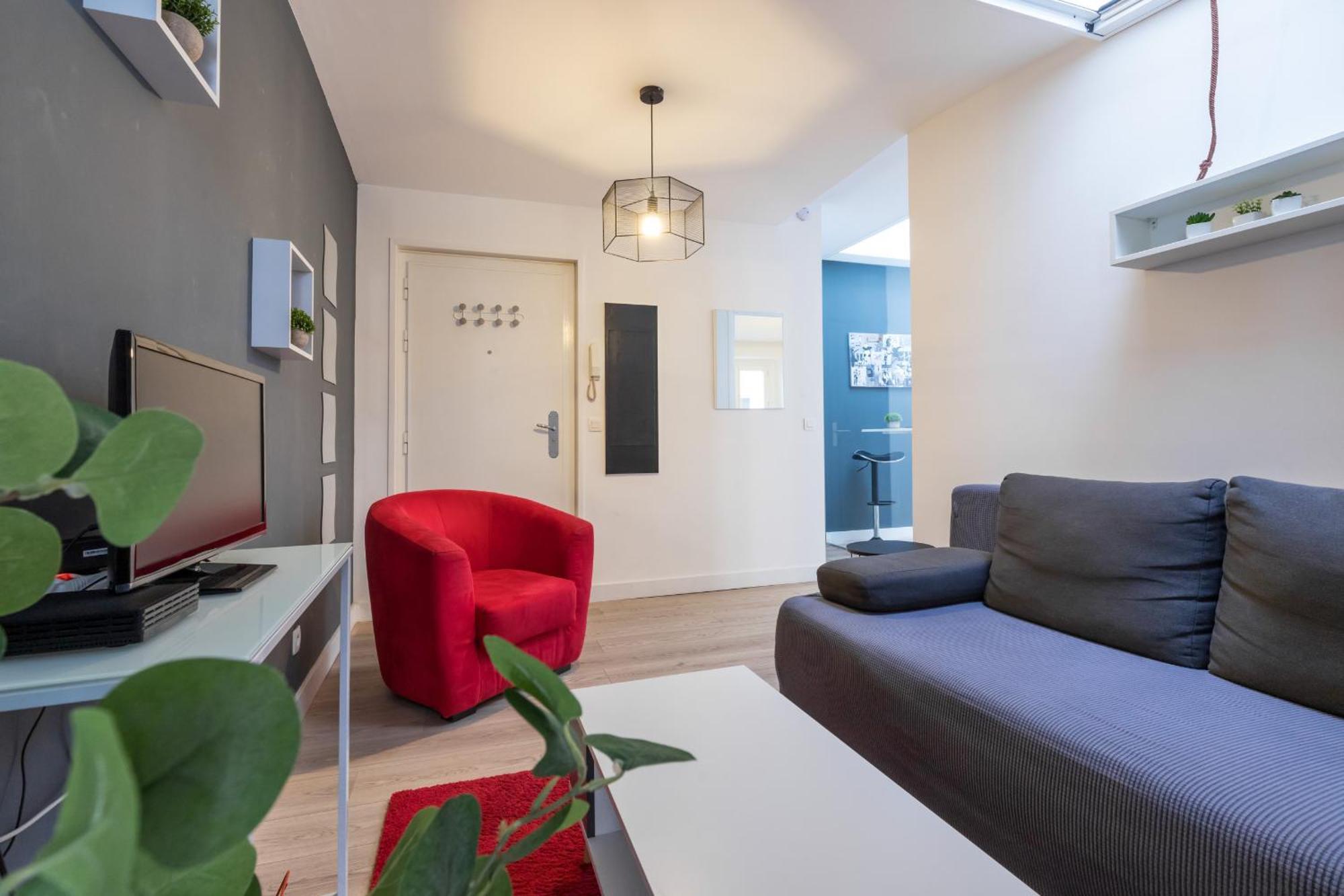 Magenta Square 1 Bdr With Ac Appartement Nice